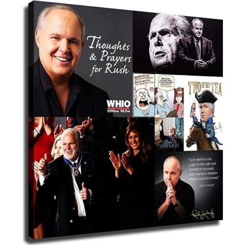Rush Limbaugh Poster Broadcast Host HD Printed Prints Canvas For Wall painting for living room home Decor frame
