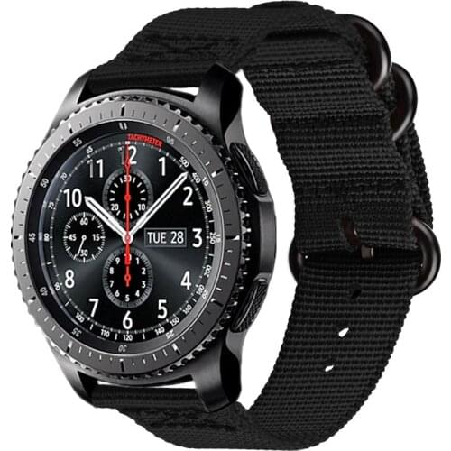 22mm 20mm Sport strap For Samsung Galaxy 46MM Watch 3 band 41mm 45mm Gear S3 Frontier Nylon loop WatchBand for Amazfit Huawei GT