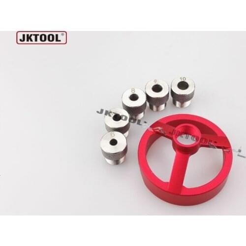 Drill Bitter Locator with V groove Aluminum Alloy Woodworking Depth Stop Locator Drill Bit Positioner 6/7/8/9/10mm Doweling Jig