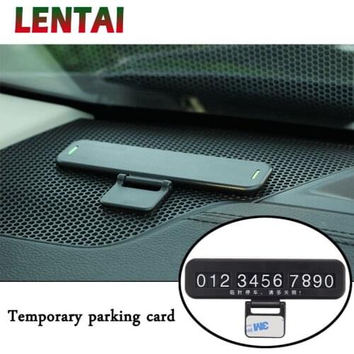 LENTAI 1Set Concealed Car Parking Card Luminous stickers For Fiat Punto 500 Volkswagen VW Polo Passat B7 B8 Golf 5 6 7 Touran