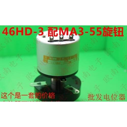 [VK] SAKAE Japan original 46HD-3 3 laps precision potentiometer + Ma3-55 with dial knob switch