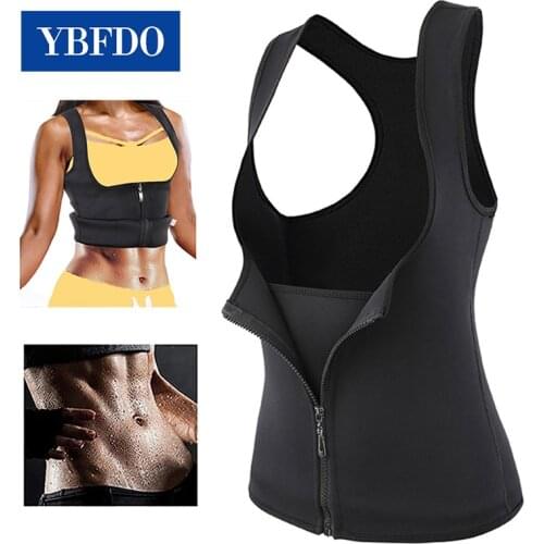 YBFDO 2020 New Sweat Sauna Body Shapers Vest Waist Trainer Slimming Vest Shapewear Weight Loss Waist Shaper Corset