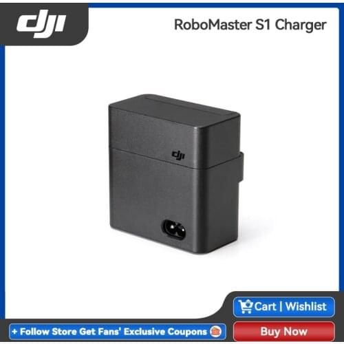 DJI RoboMaster S1 Charger provides the RoboMaster S1 Intelligent Battery with a full charge in approximately 90 minutes