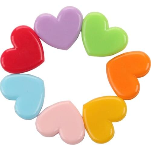 10 Pcs/Lots Plastic Cute Heart-Shaped Clip Heart Love Sealing Clip Diy Patchwork Positioning Sewing Clip Sewing Accessories