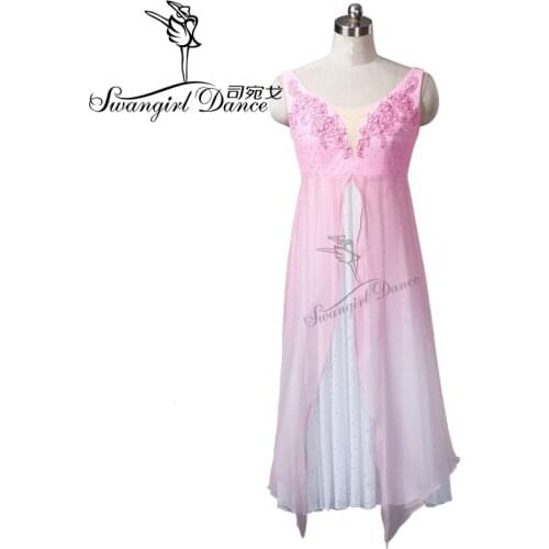 Adult peach lycical ballet dress for girls ballerina ballet tutu dress women professional ballet clothesBT9064