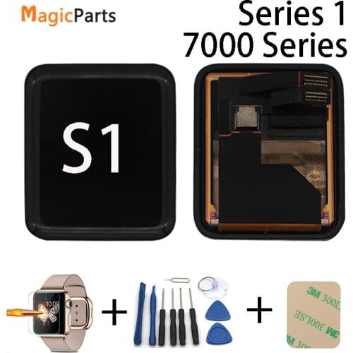 For Apple Watch Series 1 LCD Display Touch Screen Digitizer 38mm/42mm Pantalla Replacement For Apple Watch LCD+Tempered Glass