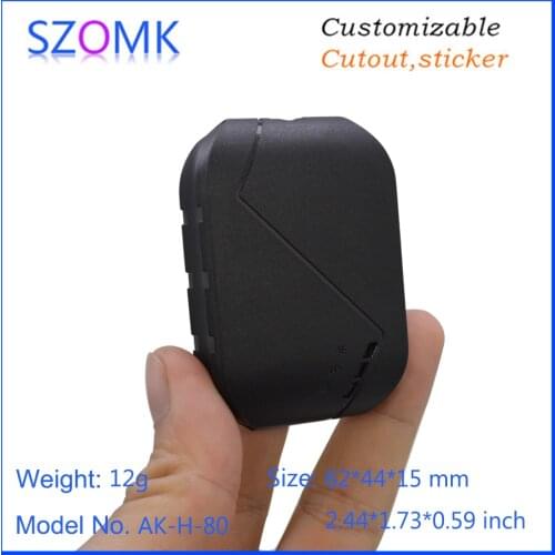 10 pcs 62*44*15mm high quality plastic GPS tracker electronics enclosure device box szomk new design plastic instrument housing
