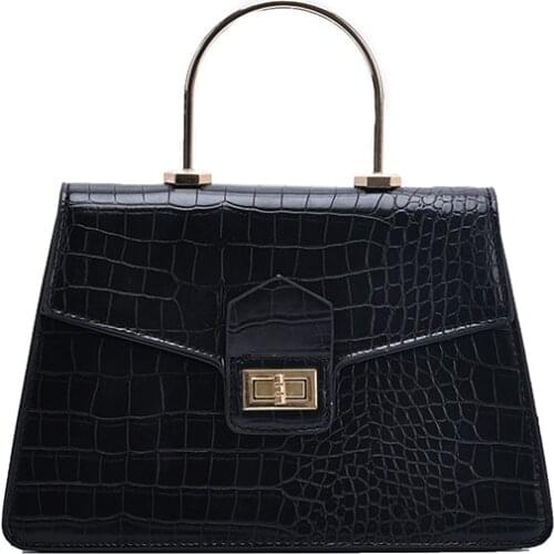 2021 Luxury Fashion Lock Shoulder Handbags and Purses Lady Totes Handle Pu Leather Small Crossbody Bags for Women