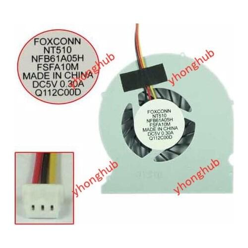 Foxconn NFB61A05H F1FA1 NT510 DC 5V 0.3A 3-wire Server Cooling Fan