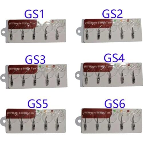 30 pieces/set Dental Ultrasonic Scaler Tip GS1, GS2, GS3, GS4, GS5, GS6 for Sirona (5 pieces/type)