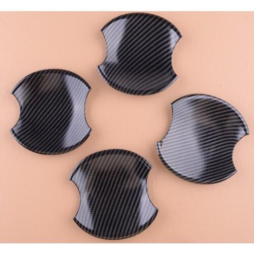 4Pcs Black Car Exterior Door Bowl Cover Trim Cap Fit for Honda Civic 8th 2006 2007 2008 2009 2010 2011