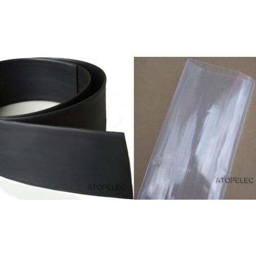 90mm/100mm/120mm/150mm/180mm Diameter Polyolefin 2:1 Heat Shrink Tubing ROHS UL Black/Clear