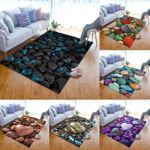 Color Stone Pattern Carpet on The Floor Big Carpet Living Room Soft Sponge Bathroom Mat Absorb Anti-slip Bedroom Decor