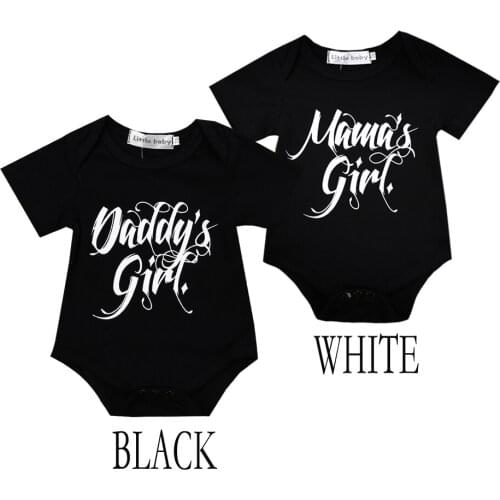 Newborn Babys Fashion Summer Short Sleeve Letter Printed Romper Jumpsuit Outfit Toddler Childrens Clothing For 0-24Months