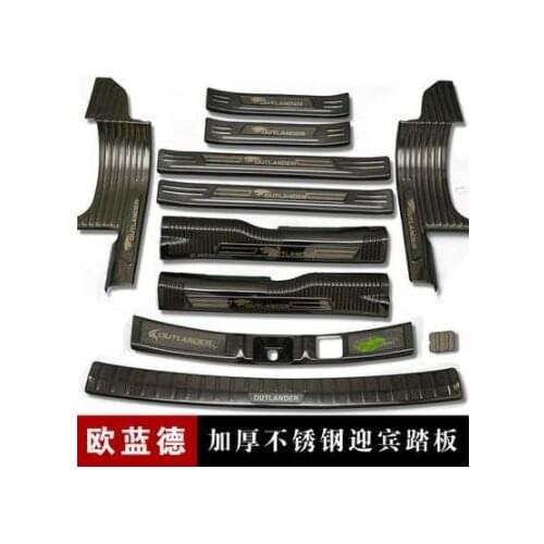 Stainless Steel Rear Bumper Car Door Cover Inside And Outside Sill Plate For Mitsubishi Outlander 2016 2017 2018 Car Styling