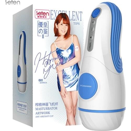 Leten Male Masturbator Sex Machine Automatic Hip Vaginal Vibrating Suck Sex Moan 3 feature Machine Vibration Sex Toys For Men