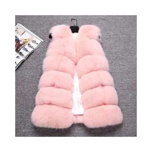 The new Fox Fur Vest Zhongchang leather women coat diamond fox fur vest