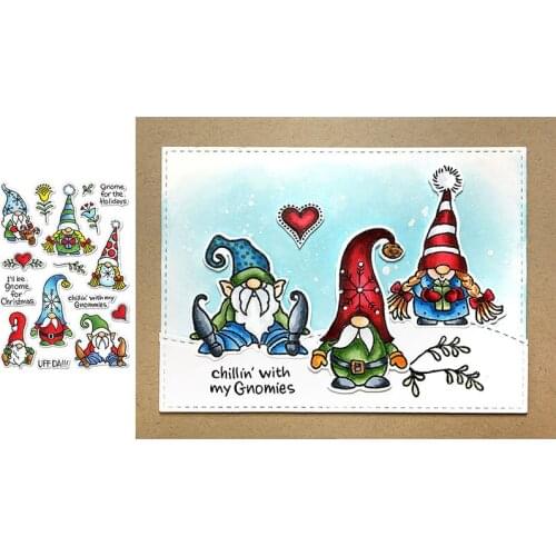 Christmas Santa Clear Stamps and Die for Scrapbooking Card Making Silicone Craft Stamps Transparent New 2019