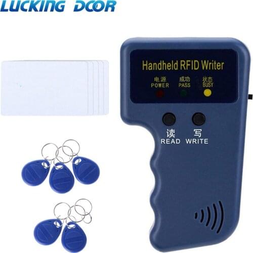 LUCKING DOOR Handheld 125KHz RFID Duplicator Copier Writer Programmer Reader RFID ID Card Writer Copier Duplicator