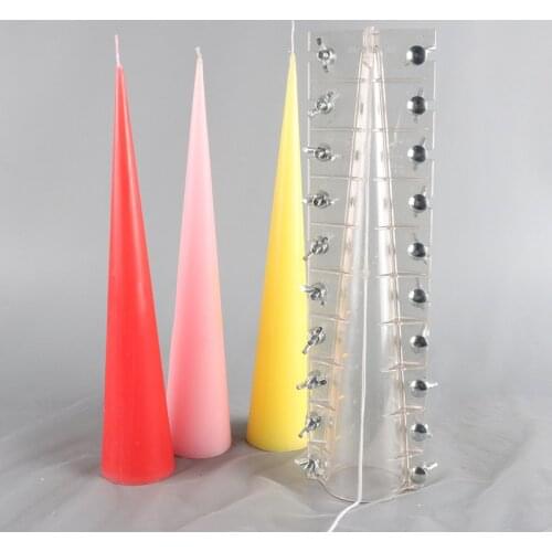 DIY conical candle making molds special shape candle forms moule bougie diy manual wax candles