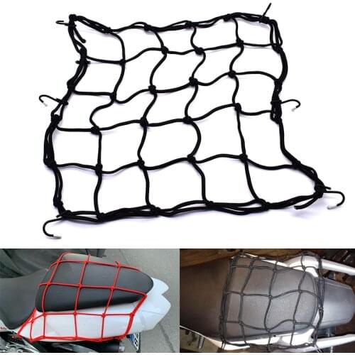 Universal bungee net motorcycle helmet grid storage helmet cargo organization net for Yamaha FZ6 FAZER MT-07 FZ07 MT-09 SR FZ09