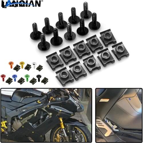 Universal Motorcycle Fairing Screws Fastener Bolts Clips Screw Nuts For Kawasaki W800 SE Z750S ZR750 ZEPHYR ZX-6 ZX9R ZXR400