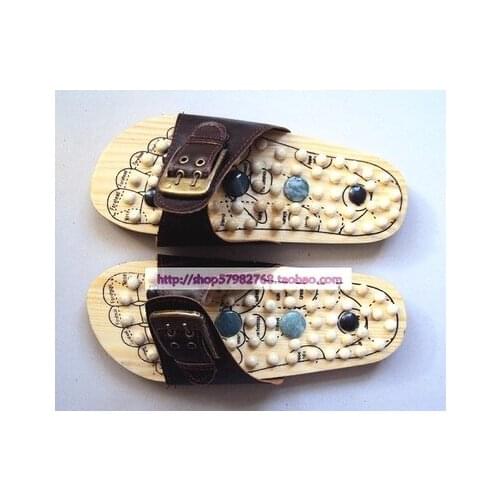 T08 Home shoes protect Goose egg stone massage acupuncture care foot massage shoes / male female summer sandals and slippers