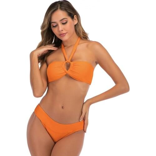 Womens Sexy Detachable Padded Cutout Push Up Bikini Set Two Piece Swimsuit