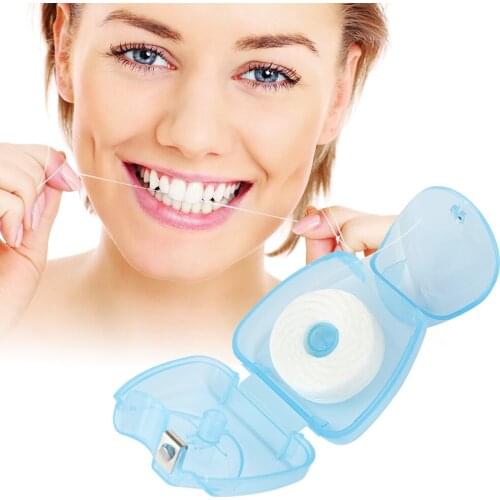 50M Dental Flosser Mint Flavored Dental Floss Spool Toothpick Interdental Brush Wire Teeth Flosser Oral Hygiene Tooth Clean Wire