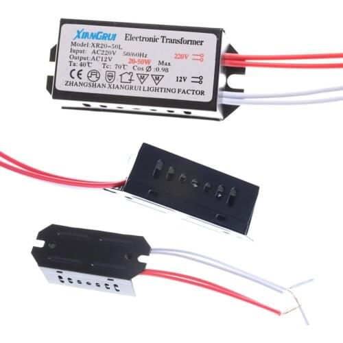 1PC AC 220V to 12V 20-50W LED Lighting Transformator Halogen Lamp Electronic Transformer LED Driver Power Supply