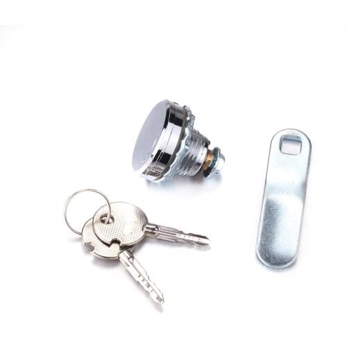 1pcs Waterproof Covered Cam Lock Cabinet Safe Letter Mail Box Key Lock 18mm w/ 2 Keys