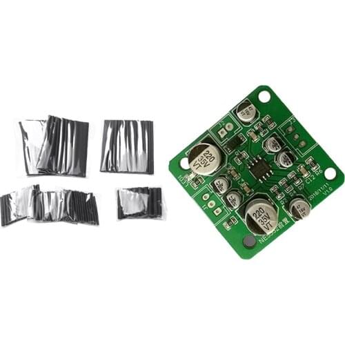 127 Pcs Heat Shrink Tubing 2:1 Cable Sleeving Tube & 1 Pcs NE5532 OP-AMP Pre-Amplifier Tone Board