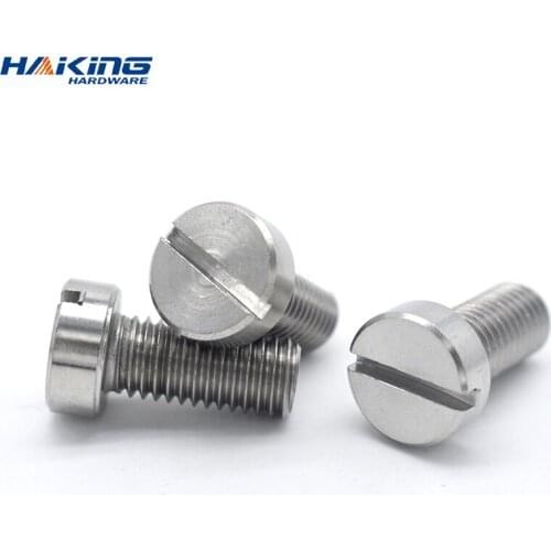 2-50pcs M1.6 M2 M2.5 M3 M4 M5 M6 M8 M10 304 A2-70 stainless steel GB65 Slotted Cap Head Slot Column Round Cheese Head Screw Bolt