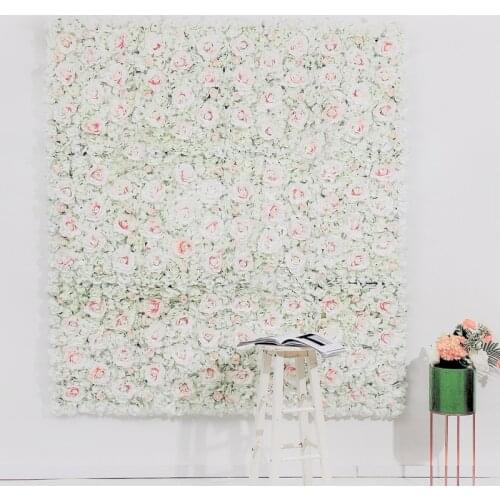 40x60cm Artificial Flower DIY High Density Simulation Floral Wallboard Romantic Wedding Background Decoration