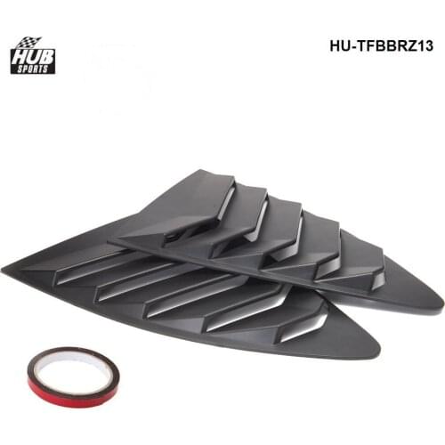 Car Stling 1 Pair Rear Louver ABS Black For Scion FRS Subaru BRZ 13-18 HU-TFBBRZ13