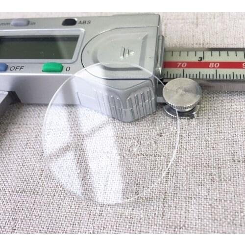 Free Shipping 1 Set Flat Round Transparent Watch Mineral Glass 1.0/1.2/1.5/2.0mm Thick