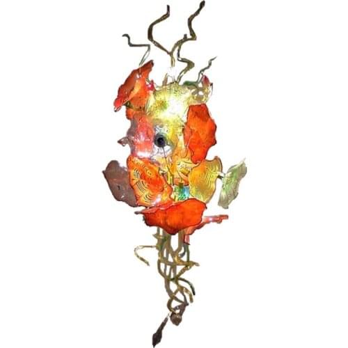 Free Shipping Plate Design Large Hand Blown Art Glass Chandelier