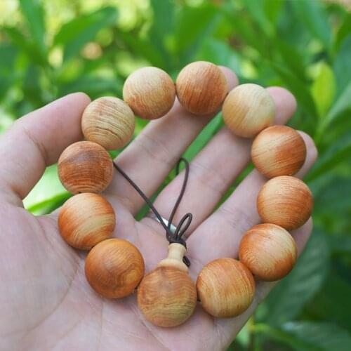 20mm Natural Aromatic Sandalwood Thuja Sutchuenensis Beads , Mala Beads Man Bracelet Yoga Mala DIY Accessories