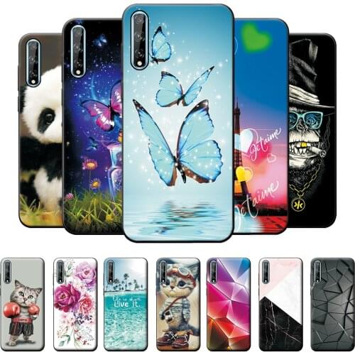 Case For Huawei Y8P 6.3 inch Silicone Soft TPU Phone Cover For Huawei Y8P Cool Fashion Pattern Cover Protective Case Bumper