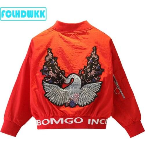 Kids Jacket For Girls Embroidered Spring Summer Children Coats Girls Outerwear Baby Clothes Clothing Sun Protection Jacket