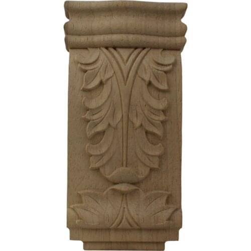 European Wood Floral Carving Applique Vintage Home Decor Decoration Accessories Door Cabinet Furniture Figurines Home Decor