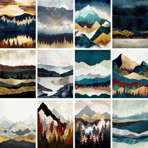 GATYZTORY Paint By Numbers For Adults Kids Abstract DIY HandPainted Oil Painting Landscape Picture Home Wall Decor Gift