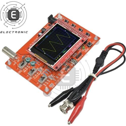 Fully Assembled 2.4" DSO138 LCD Digital Display Oscilloscope Kit DIY Transparent Acrylic Case Oscilloscope