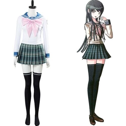 Danganronpa 3 SAYAKA MAIZONO Cosplay Costume Women Uniform Top Skirts Full Set Outfits Halloween Carnival Costume