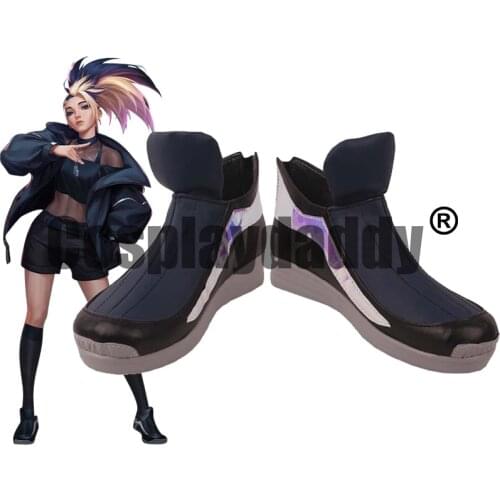 LOL Akali Jhomen Tethi the Rogue Assassin K/DA The Baddest Ver. Cosplay Shoes Boots S008