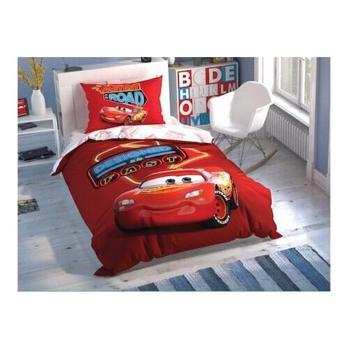 Taç Licensed Bedlinen Cars Shiny Road Glow Single