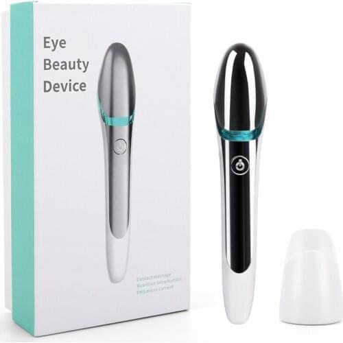 Electric Eye Face Massager EMS Vibration Anti-Ageing Eye Wrinkle Massager Dark Circle Removal Portable Beauty Care Pen Massage