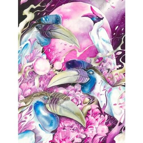 Full square diamond embroidery abstract birds 5d diy diamond painting cross stitch kits diamond mosaic picture home decor gifts