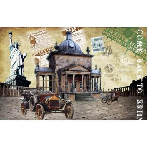 Custom Mural Wallpaper Modern Retro 3D Wall Sticker Use in Any Room Home Decor Wall Papers For 3 D