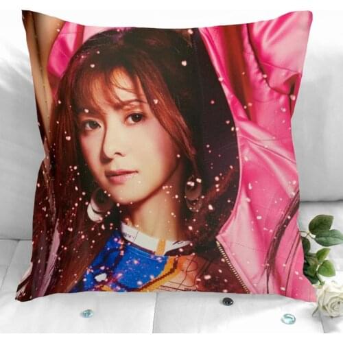 New Custom Kuraki Mai Pillowcases Printed Square Pillowcase Home Decorative Zipper Pillow Cover 35X35cm40X40cm(One Side)